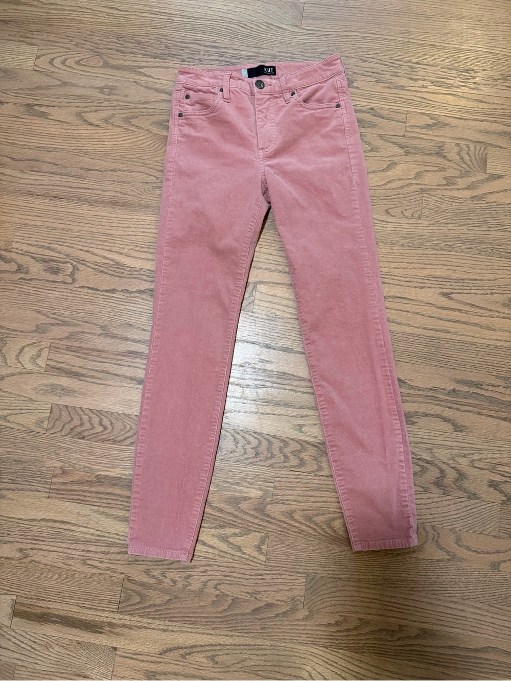 Kut from the Kloth Dusty Rose Corduroy Skinny Jeans
